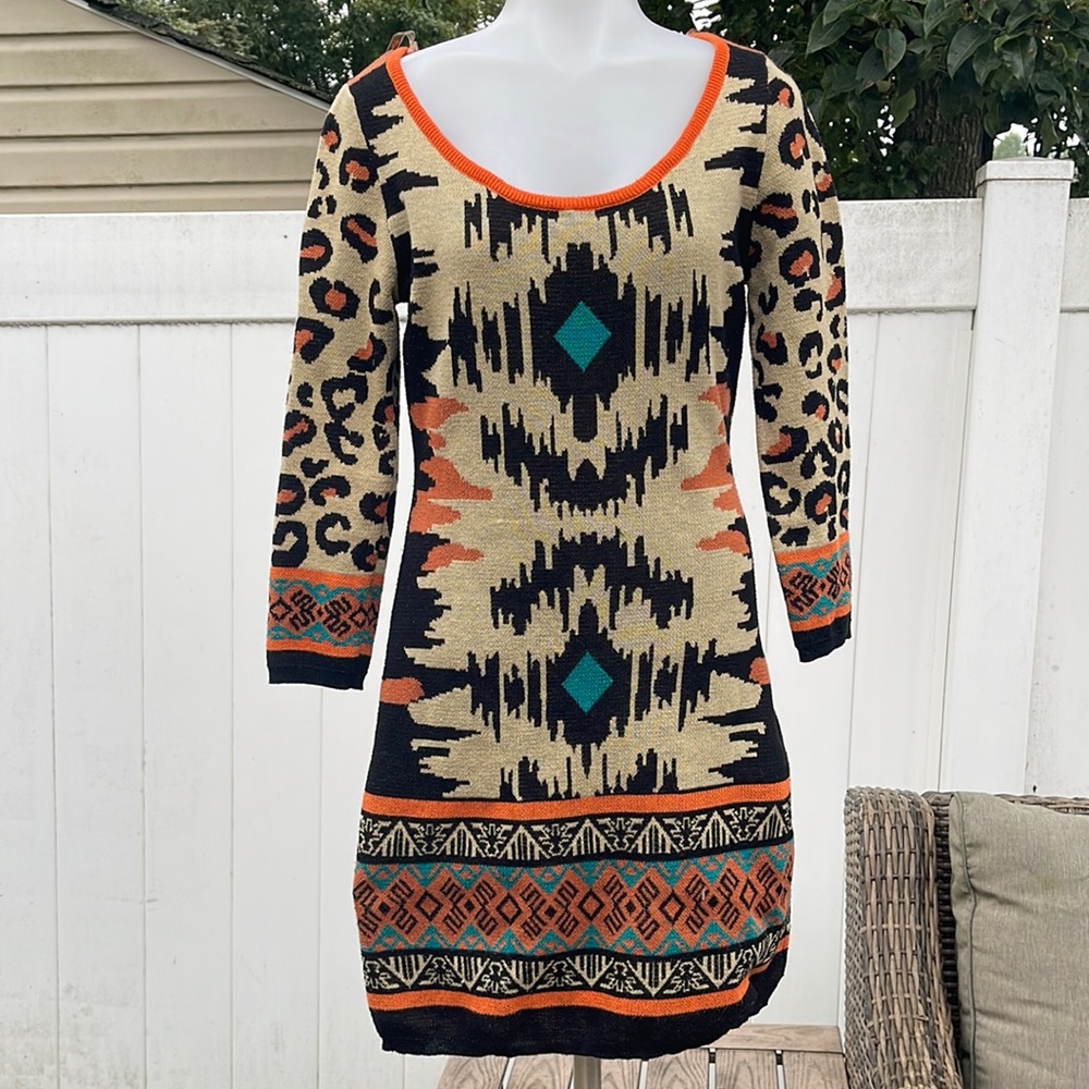 GUC Flying Tomato Knit Mini Aztec Dress Size M